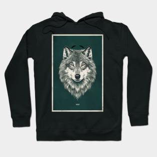 Strength and Intelligence in Wolf's Eyes Hoodie